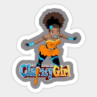 Official Clarity Girl Design Sticker